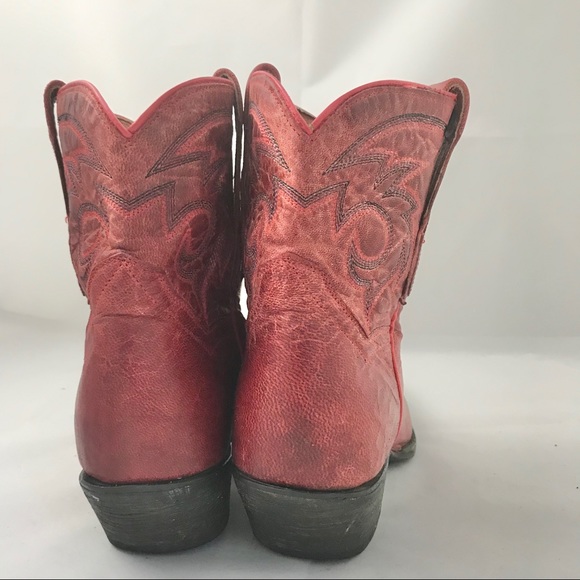 Red Dan Post Cowgirl Boots - Picture 3 of 8